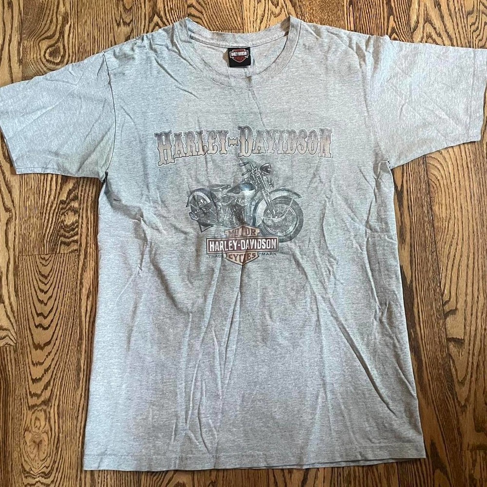 Y2k harley davidson graphic tee